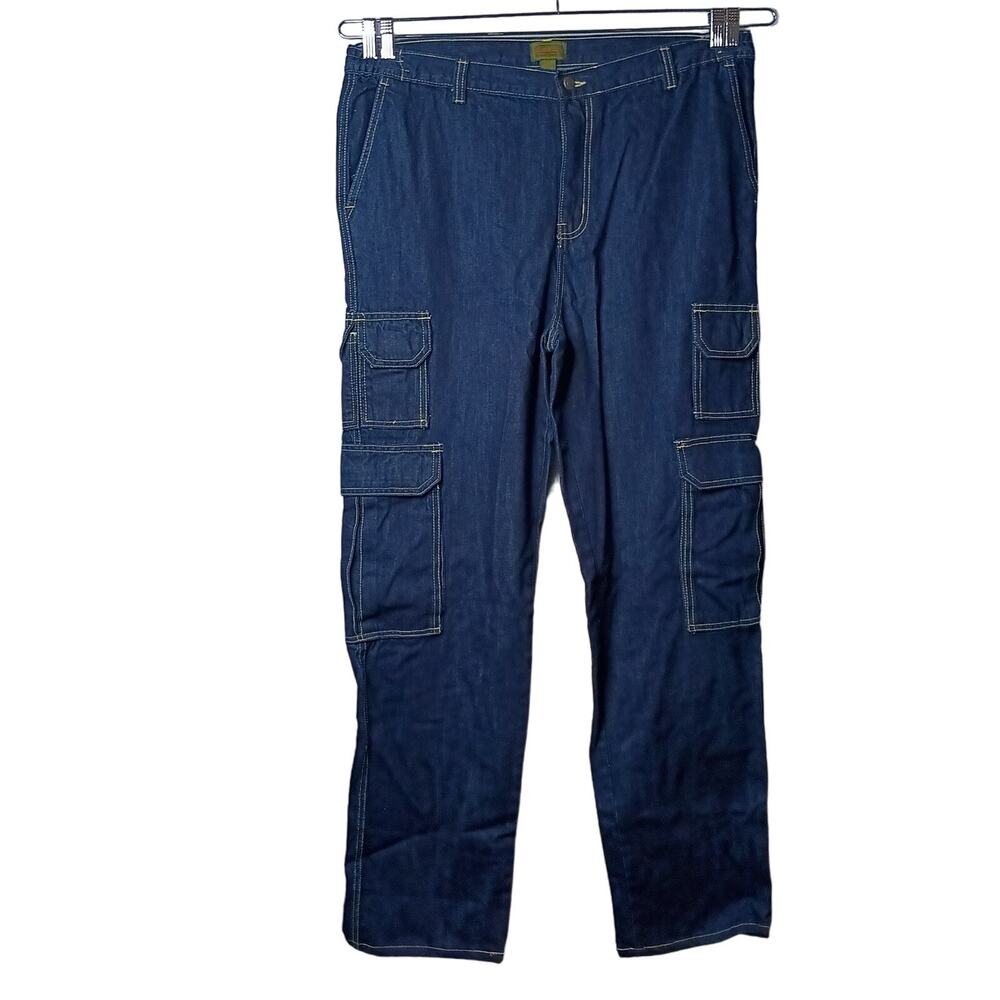 Boulder Creek Mens Carpenter Denim Jeans 100% Cotton Size 40 Hemmed‎ To 34.5"